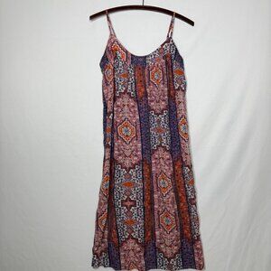 Lucky Brand Womens Size Small BOHO Summer Dress Colorful Sundress  EUC